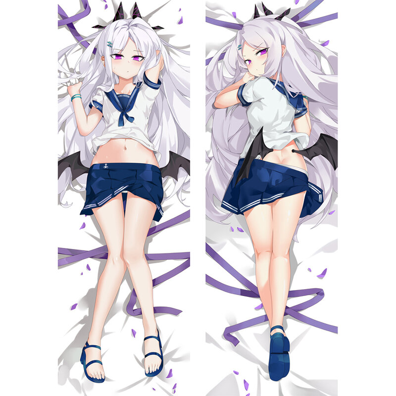 Anime Azul Arquivo Dakimakura Dupla Face Fronha Longa, Travesseiro Abraçando o Corpo dos Desenhos Animados, Otaku, Jogo Abraçando, Dakimakura