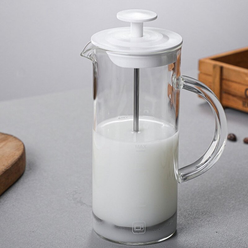 Milch sprudelnde Maschine manuelle Milch schäumer Kanne Kaffee Milch sprudeln Tasse tragbare Haushalts milch Bubbler