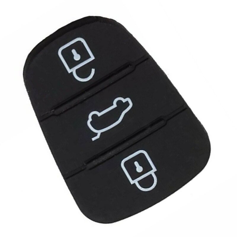 Funda de goma para mando a distancia de coche, carcasa de repuesto de 3 botones para HYUNDAI, KIA I20, I30, Ix35, Ix20, Rio