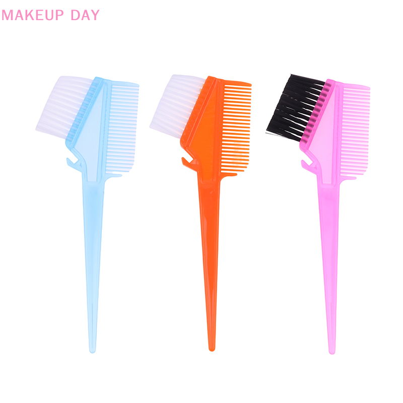 Pro Salon Tools Plastic Hair Dye Coloring Brushes Comb Barber Salon Tint Hairdressing Styling Tools Hair Color Combs With Brush