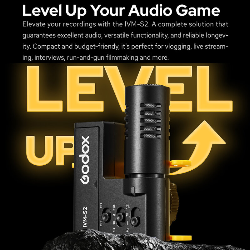 GODOX IVM-S2 odor- type iler téléphone portable micro SLR caméra enregistrement en direct entretien condenseur