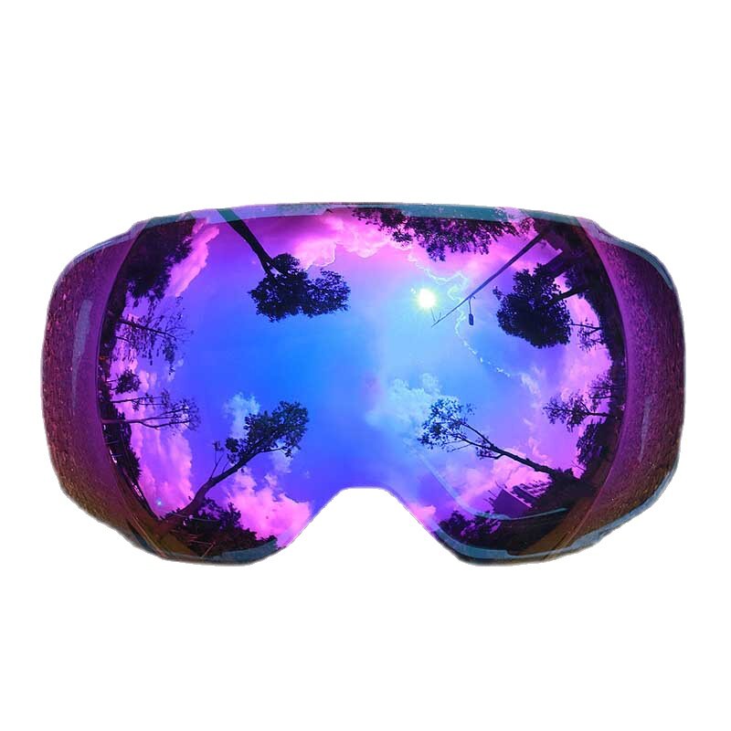 COPOZZ lentes magnéticas para óculos de esqui GOG-2181 Lens Anti-fog UV400 Óculos esféricos de esqui de neve Snowboard Goggles(Lens Only)