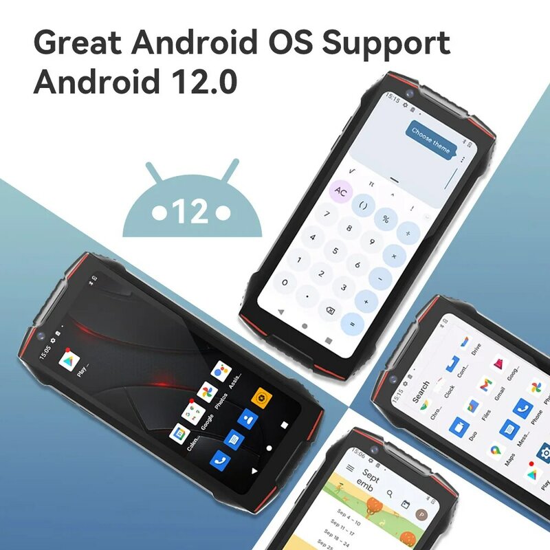 CUBOT-Mini Écran KingKong 3 de 4.5 Pouces, Android 12, Helio G85 Octa-Core, 6 Go + 128 Go, 4G, Épiderme, NDavid, Étanche et Robuste