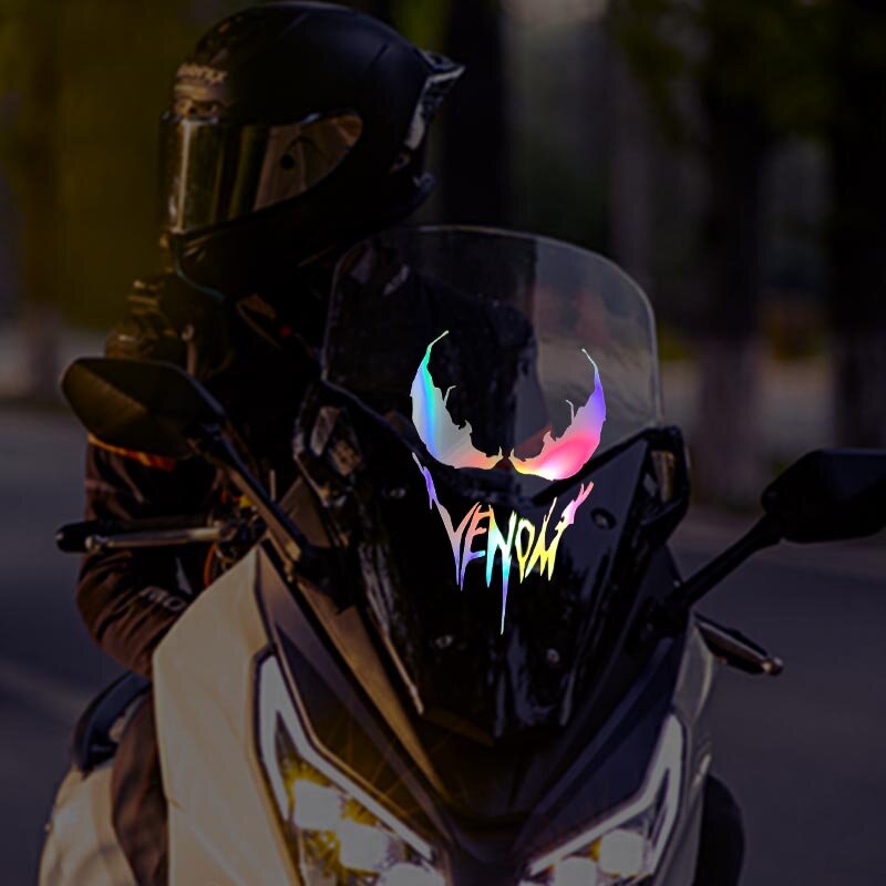 Calcomanías de vinilo reflectantes para motocicleta, pegatinas geniales de Anime, decoración de estilo de carrocería automática para Yamaha hatmax Smax Kawasaki NINJA H2R Z125