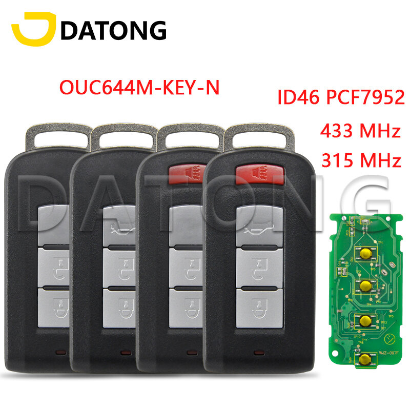 Datong world-Mittral lancer outlandgalant rvr Pajero Dolcun montero sport、OUC644M-KEY-N、id46、pcf7952用近接カード