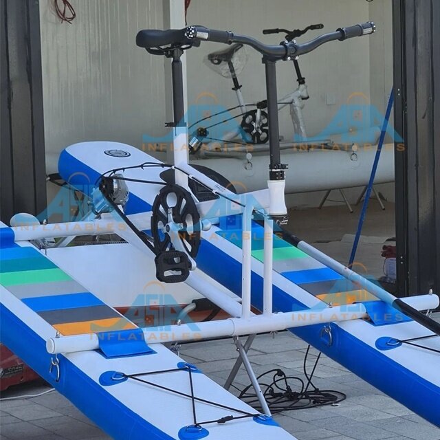 Factory Price Inflatable Water Pedal Bike Boat For Water Sports Inflatable Floating Pedal Bicycle Aqua Bike Sea Water Bike