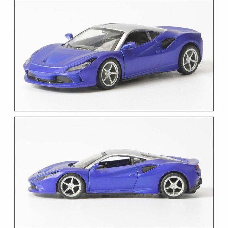 Modelo de coche de simulación, vehículo de Metal de aleación, colección de coches de rebote, coche deportivo, juguetes para niños