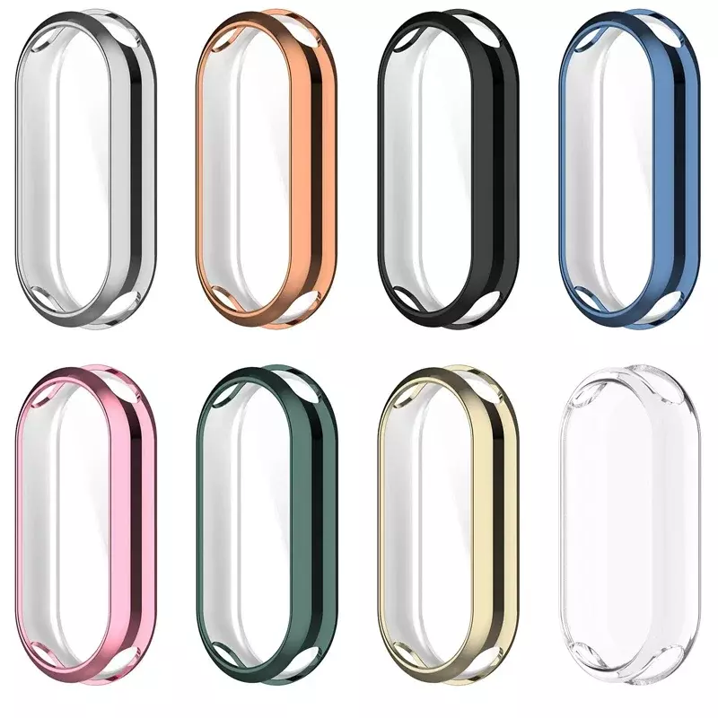 Protective Case Cover For Xiaomi Mi Band 8 Screen Protector Soft TPU with Sensitive Touch Control Miband 8 Accessories