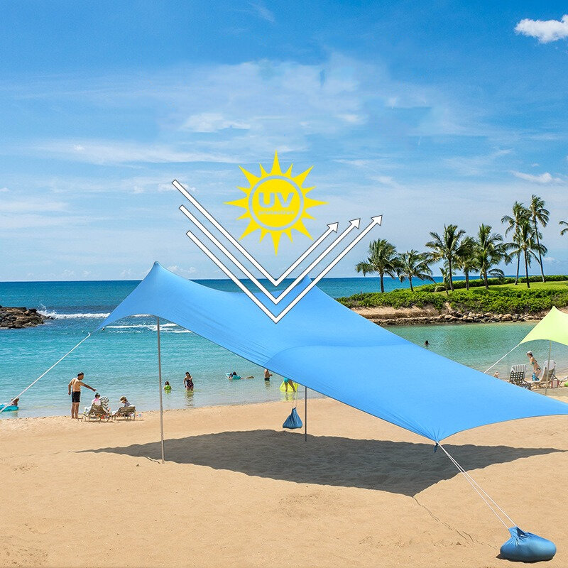 2024 Traveler Beach Tent Lycra baldacchino per parasole, protezione solare e raffreddamento Outdoor Beach Camping and Fishing Canopy