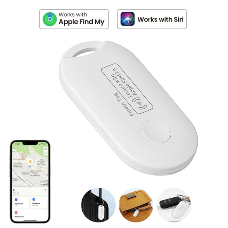 Smart Home Bluetooth-kompatibler Tracker Smart Tag Mini GPS-Tracker mit iOS finden meine für Schlüssel Brieftasche Taschen Koffer Locator