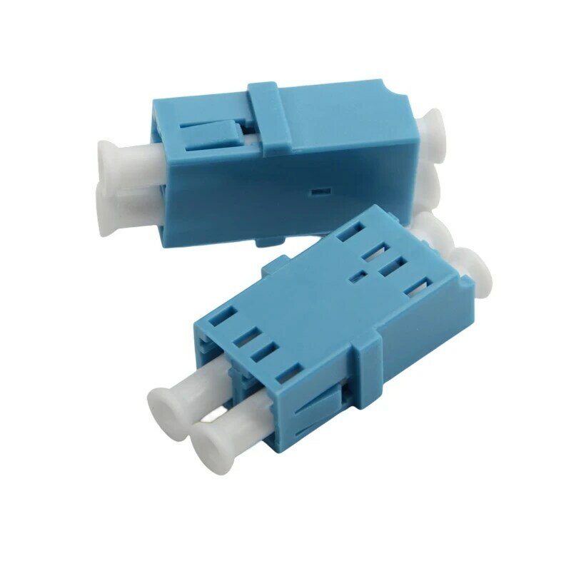 10 buah LC/UPC fiber optic connector duplex / fiber / LC fiber / adapter / optic flange coupler disesuaikan