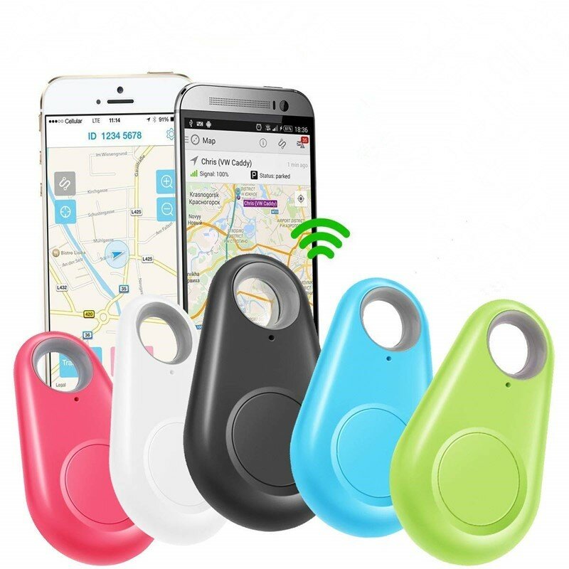 Rastreador GPS inteligente para mascotas, etiqueta de alarma antipérdida, rastreador inalámbrico Bluetooth, cartera para niños, localizador de llaves, alarma antipérdida