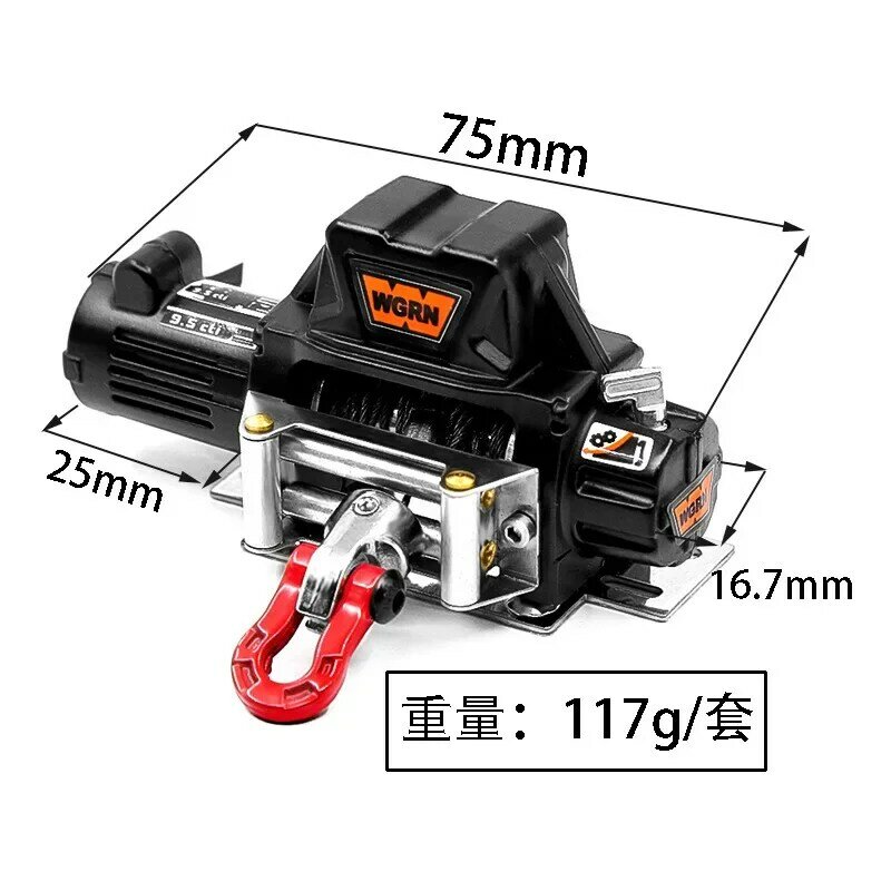 1:10 Simulation Climbing Car Electric Winch For SCX10 90046 D90