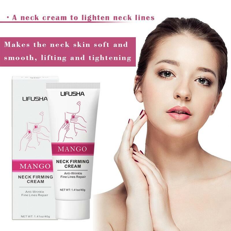 40g Neck Cream Anti Wrinkle Tightening Essence Neck Whitening Moisturizing Shape Firming Cream Face Beauty Skin Care Products