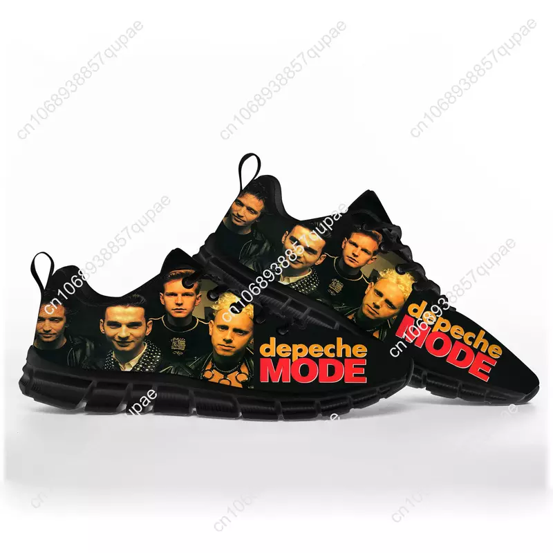 D-Depeche R-Rock 밴드 모드 스포츠 신발, 남성 여성 십대 운동화, 바이브레이터 패턴, 캐주얼 맞춤형 커플 하이 퀄리티 신발