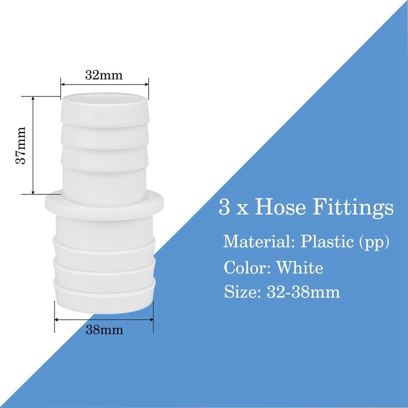 Professional Hose Adapter Fittings With Collar Parts Swimming Pool Accessories Fit For Pangea Tech Hose Conversion Adapter