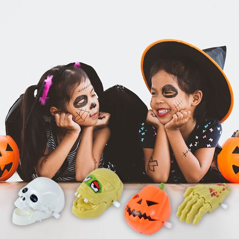 Múmia Halloween Wind Up Toy, Mão Lifelike, Abóbora De Mão, Pelúcia, Wind Up