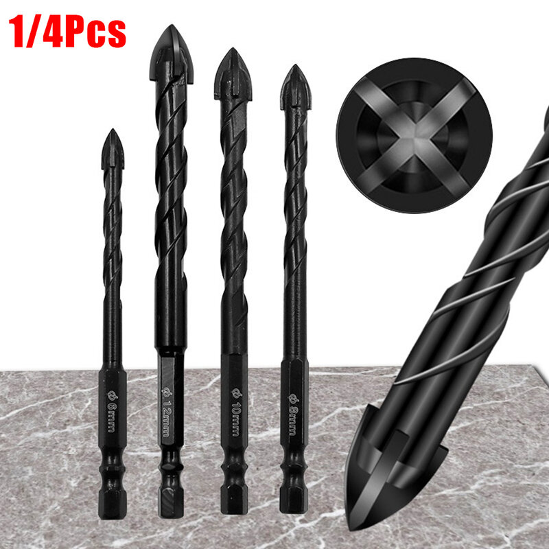 Sturdy Carbide Triangle Drill Bit, Centerless Grinding Treatment, Smooth Chip Removal, Secure Clamping Fits Bench Drill