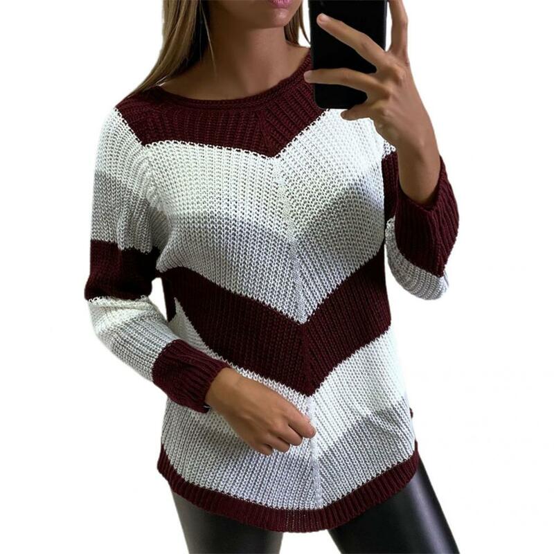 Jesienny sweter rewelacyjny elegancka wiosenna sweter elastyczny elegancki wiosenny sweter z okrągłym dekoltem dla odzież na co dzień
