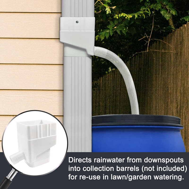 Rainwater Collection Downspout Diverter Rainwater Collection System Yard Gutter Drain
