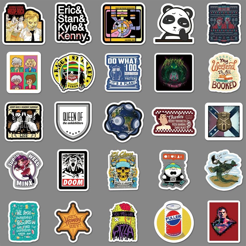 50Pcs Ins Style Series Graffiti Stickers Suitable for Laptop Helmet Desktop Decoration DIY Sticker Toys Wholesale