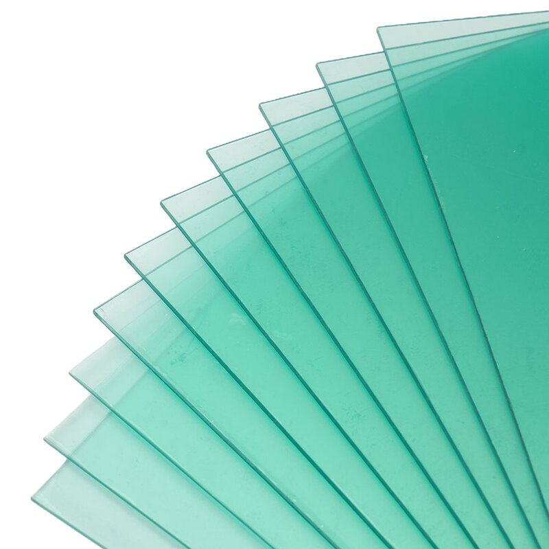 10pcs copertura dello scudo di saldatura di ricambio piastra di protezione dell'obiettivo trasparente verde per schermi di saldatura accessori di ricambio per maschera per casco