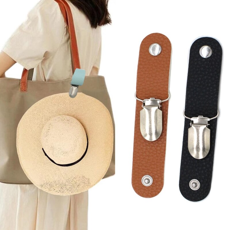 Clip soporte para sombrero para bolso, accesorio para sombrero viaje, Clips para bolso viaje, envío directo