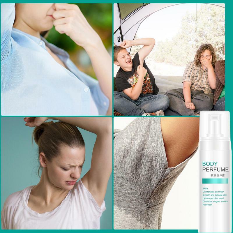 Spray desodorante para homens e mulheres, antiodorante, removedor de odores, controle energético do olfato, axilas escuras, 50ml
