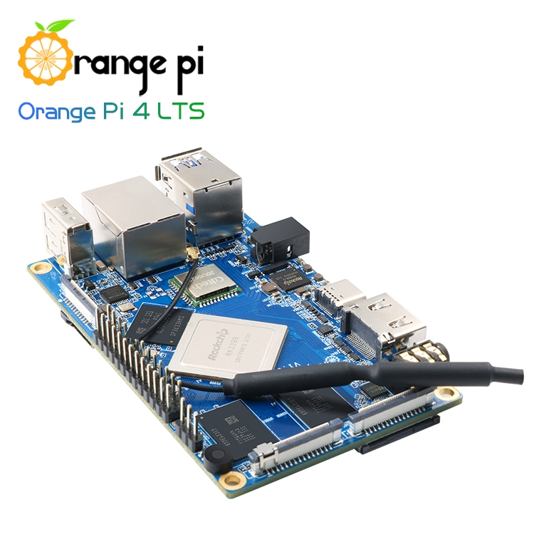 Oranje Pi 4 Lts 4Gb Lpddr4 16Gb Emmc Rockchip Hexacore Development Board Rk3399 Wifi Bt5.0 Gigabit Voor Opi 4