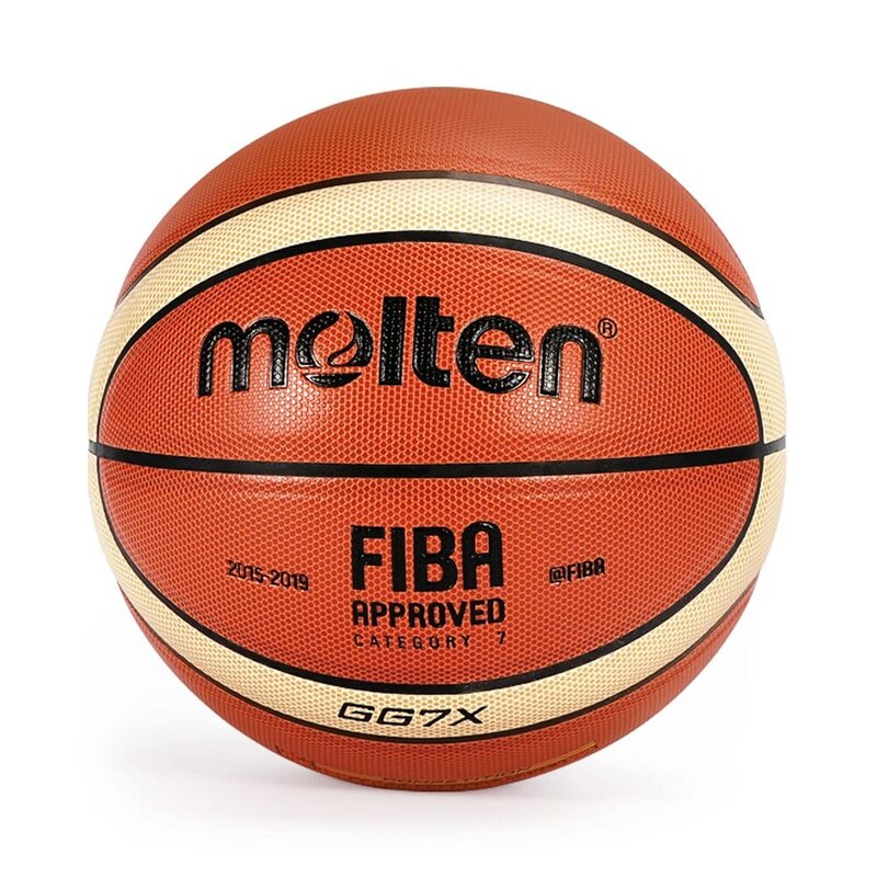 Molten-pelota de Baloncesto GG7X, Balón de entrenamiento de partido para interior y exterior, de cuero PU, tamaño oficial 7