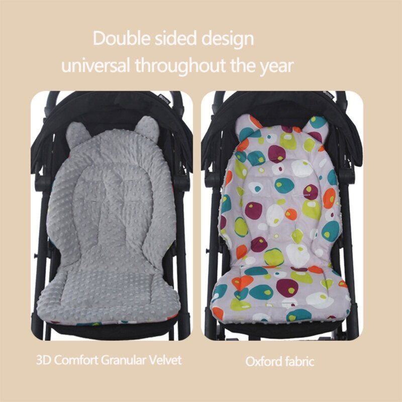 Cojín antideslizante para cochecito bebé, soporte corporal para bebé, cojín para asiento, forro para asiento