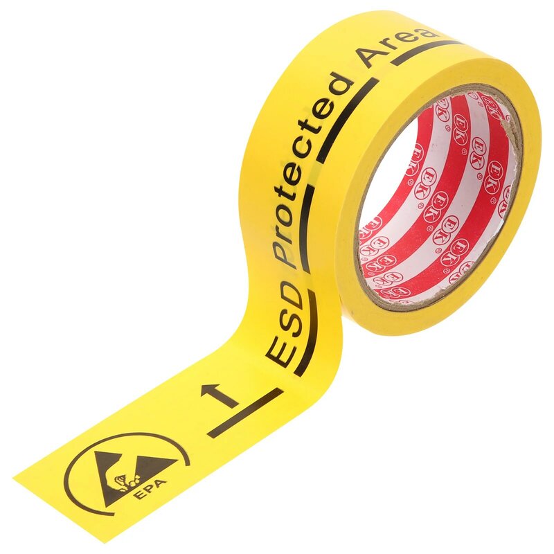 Anti-static Tape Yellow Seal Floor Decals Stickers Caution Sticker Warning Shipping
