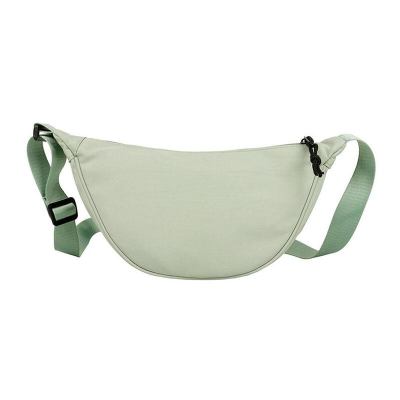 Nylon Messenger Bag Women's New Fashion Dumpling Bag Armpit Bag Bag Canvas Shoulder Bag Lightweight Small Shoulder Simple T4g0