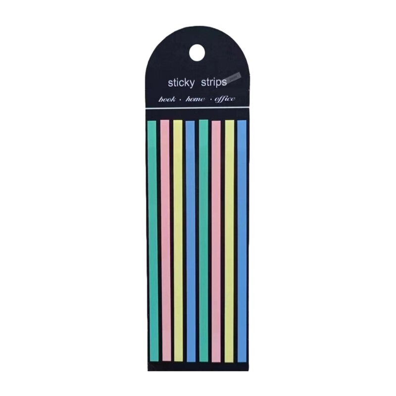 Colored Index Tabs Long Page-Markers Sticky Index Tabs Strips-Memo Note Tabs Translucent Sticky Notes School Supplies