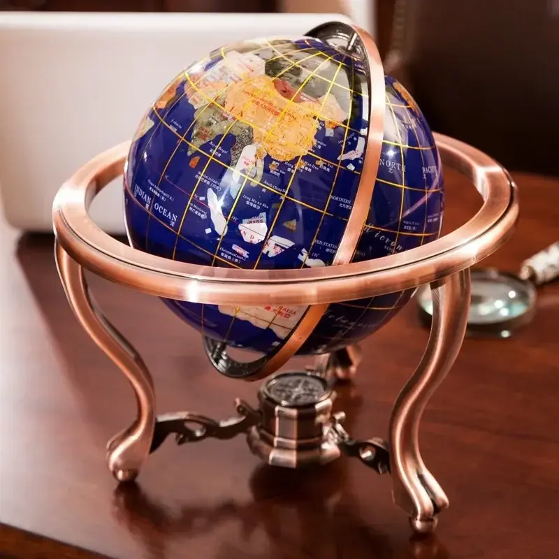 Geografia Gem Globe Decoration, World Globe, Suprimentos De Ensino, Mesa De Jantar Em Casa, Acessórios De Escritório