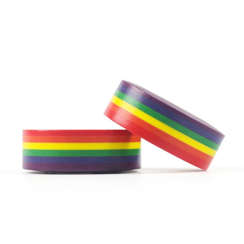 2023 New DIY Thêu Sò Nhiều Màu Sắc Băng Rainbow Giấy Dán Phù Hợp Với Hầu Hết Các Bề Mặt Nghệ Thuật Thủ Công Đồ Trang