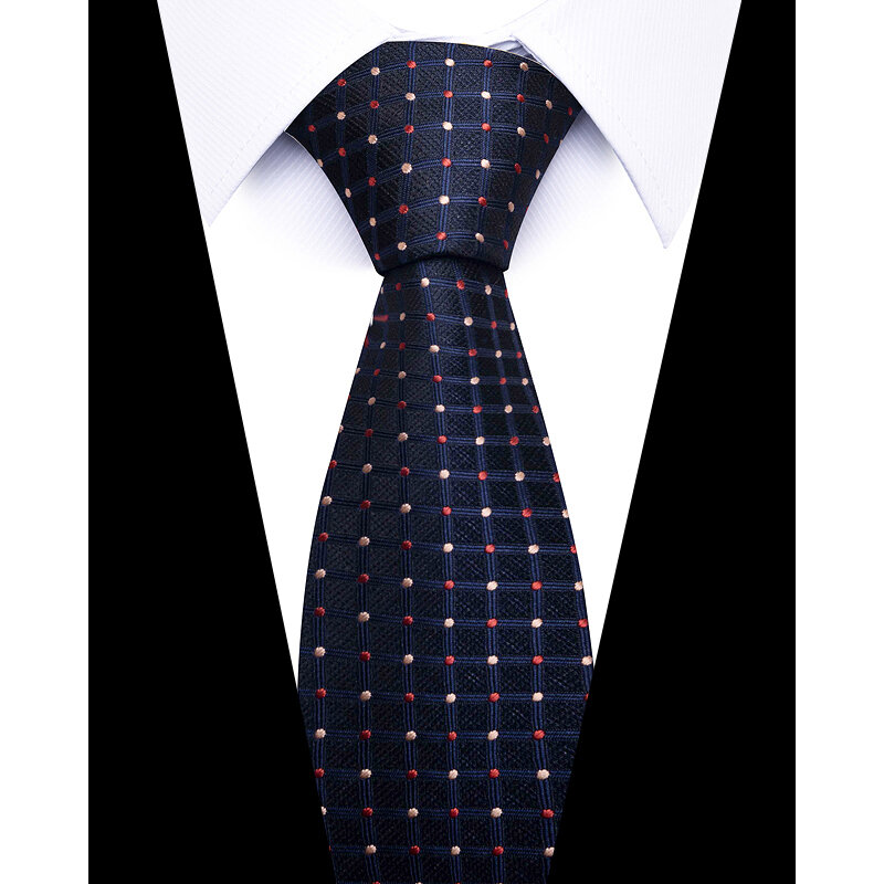 Colori misti all'ingrosso 2023 nuovo stile cravatta di seta accessori per abiti solidi uomo bianco Fit cravatta da sposa o da lavoro solido