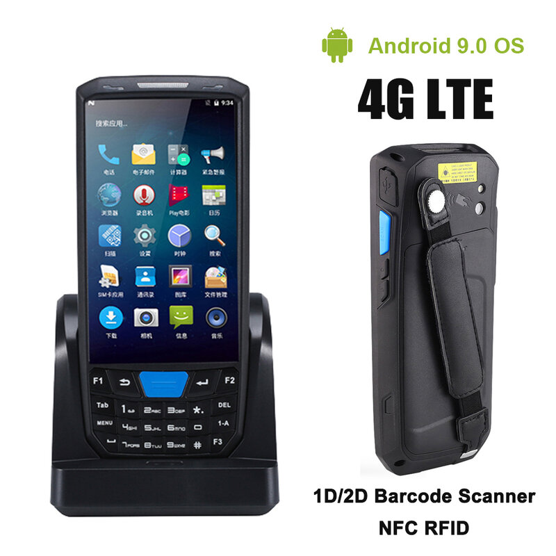 Handheld Android Pda 1d Honeywell N4313 Barcode Scanner Oplaadstation 4G Wifi Gps Robuuste Data Collector Terminal