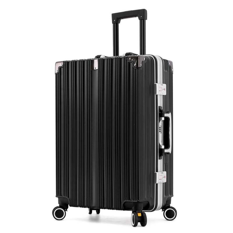 2022 viagem spinner bagagem 20 polegadas de alumínio quadro rolando mala moda trole caso caixa embarque de negócios