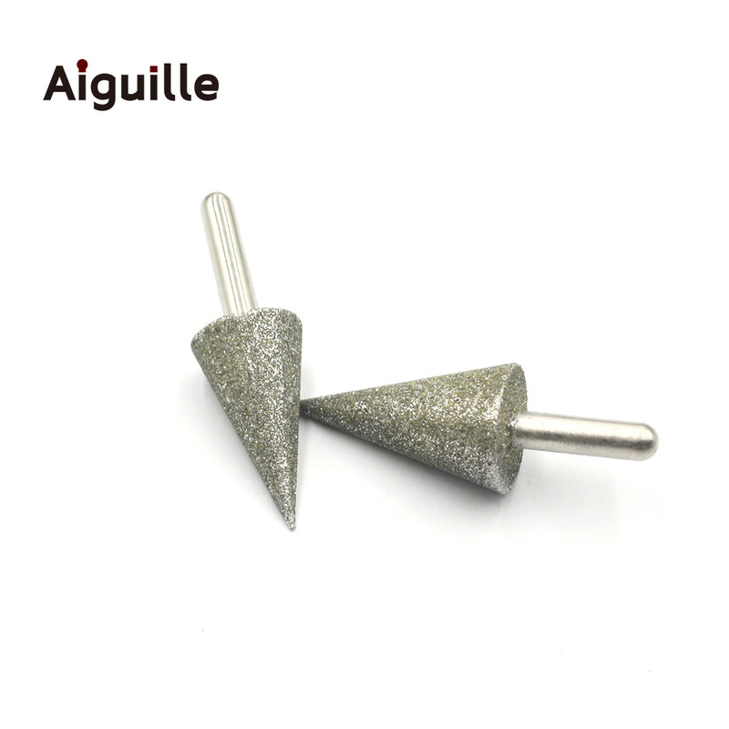 Алмазная шлифовальная точка, 30 градусов, 6 мм, 80 #, Нефритовый алмазный шлифовальный станок, шлифовальная точка для обработки металла