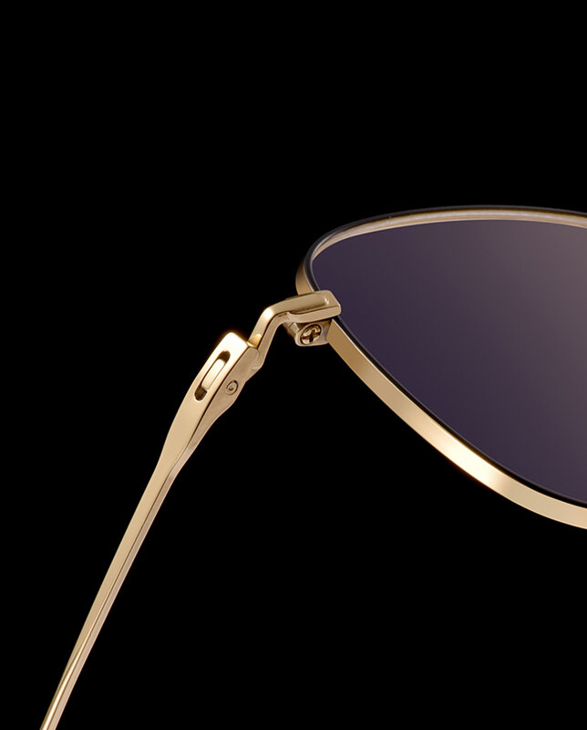 Montatura per occhiali in oro puro titanio per donna uomo occhiali ovali occhiali da vista fotocromatici Anti luce blu lettura miopia