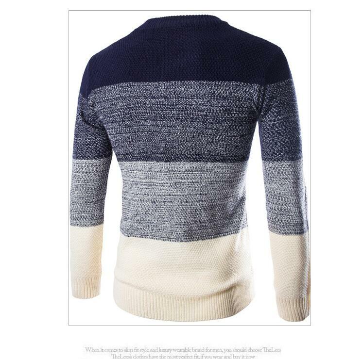 Suéter cálido de punto para hombre, Jersey ajustado con cuello redondo, informal, a la moda, novedad de otoño e invierno, 2022, venta al por mayor