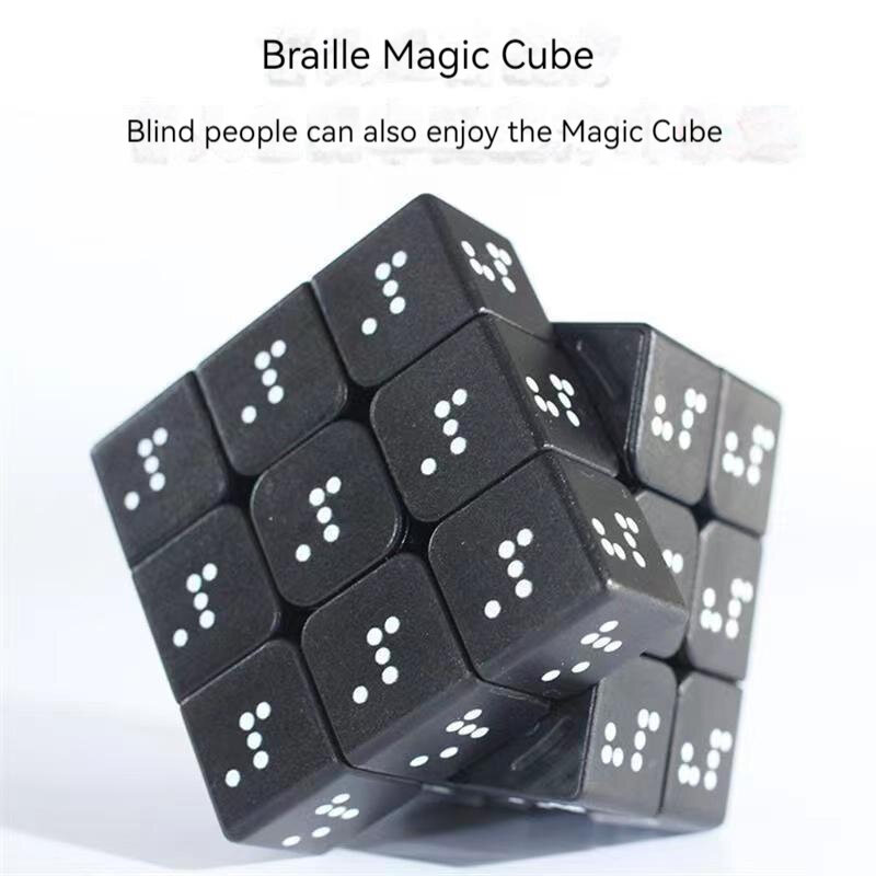 3x3x3 magische Würfel klassische blinde Relief magische Würfel Relief kubo magische Würfel Puzzle Kinder Lernspiel zeug magische Würfel Puzzle