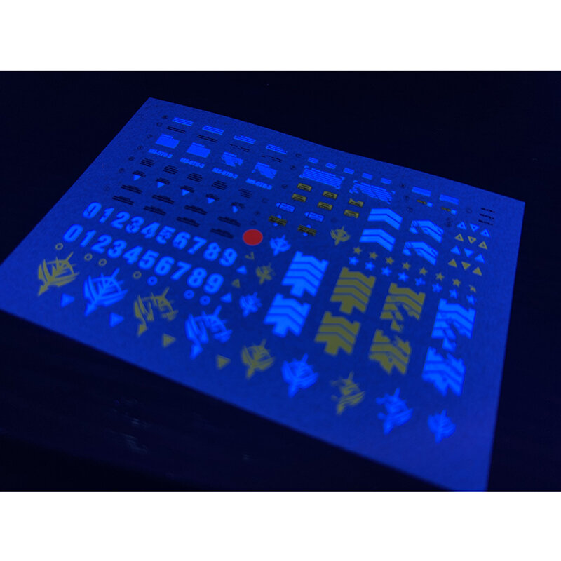 Model Decals Water Slide Decals Tool For 1/100 MG Gouf Custom Fluorescent Sticker Models Toys Accessories