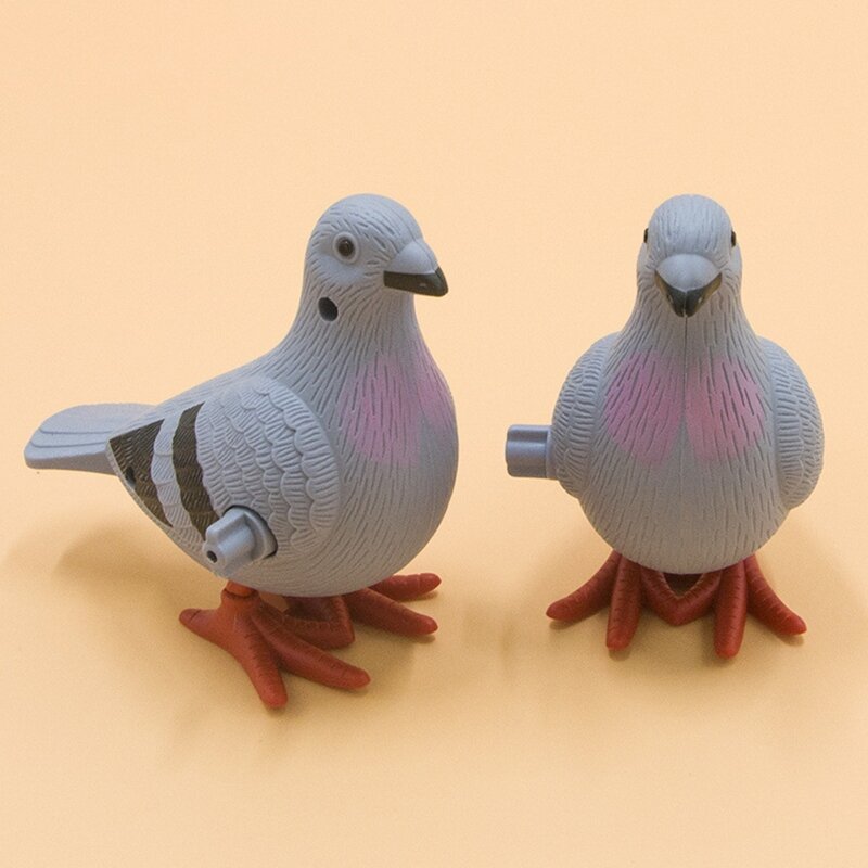 Mainan anak-anak menyenangkan plastik merpati mainan angin miniatur lucu simulasi Burung Model bayi mainan kelas anak-anak hadiah pesta 11*10cm