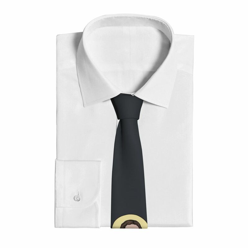Jesus krawaty męskie kobiety poliester 8 cm z dekoltem christan dekolt krawaty dla mężczyzn casualowe wąskie garnitury akcesoria Cravat prezent