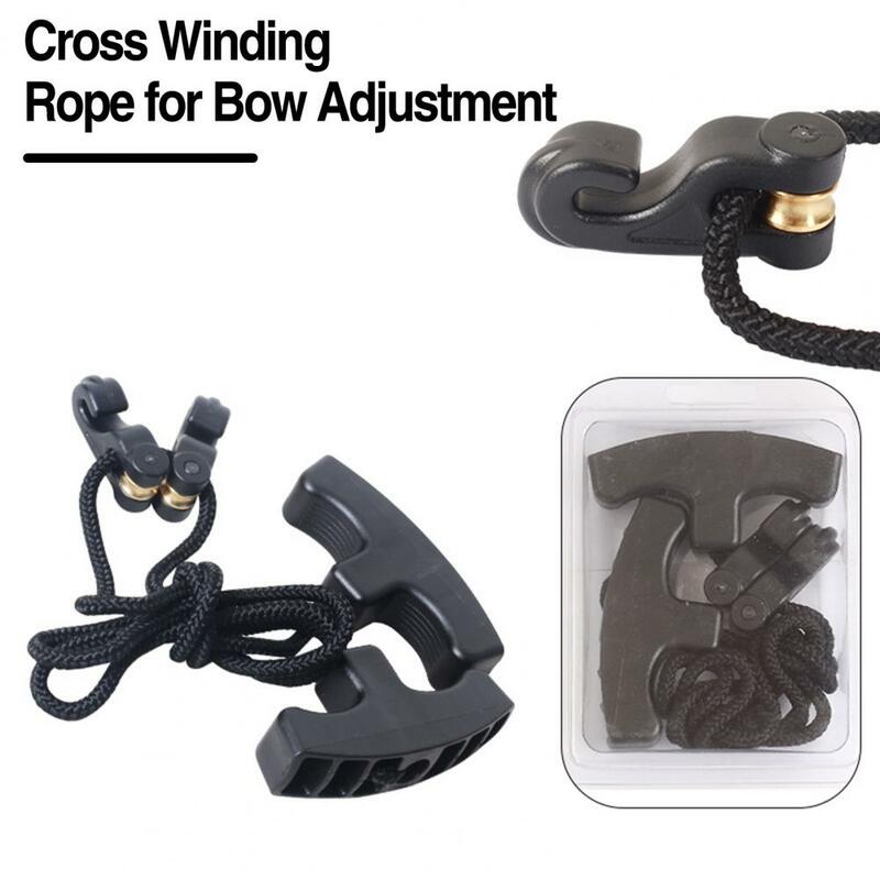 Dual Handle Rope for Bow Adjustment Long-lasting T-handle Winding Rope Cocking Device Adjustable Nylon for Efficient for Bow