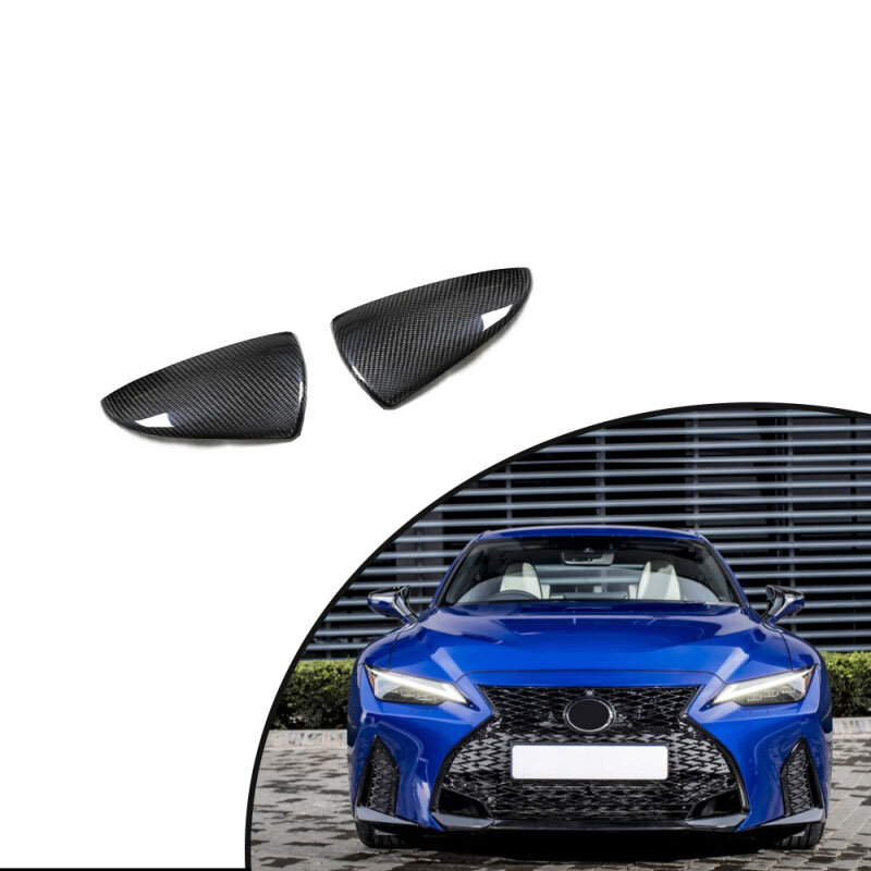 Real fibra de carbono lateral porta tampa do espelho retrovisor, Lexus IS 500 350 2019-2022