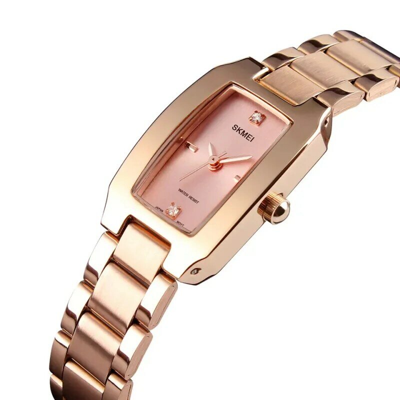 Mode Luxus Damen elegante wasserfeste Quarzuhren kleine und exquisite Edelstahl band Armbanduhr für Frauen