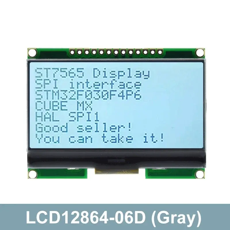 وحدة LCD مع الخط الصيني ، شاشة مصفوفة نقطة ، واجهة SPI ، COG ، Lcd12864 ، 12864-06D ، 12864